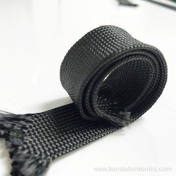 OEM flame resistance PP polyester yarn braided sleeving